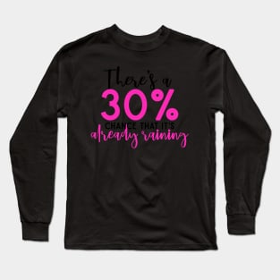 There’s a 30% Chance That It’s Already Raining Mean Girls Quote Long Sleeve T-Shirt